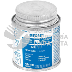 42024 PPVCA-90 CEMENTO AZUL PARA PVC EN BOTE DE 90 ML ALTA PRESION FOSET