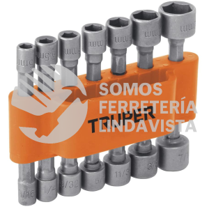 12844 PUNCA-14 JUEGO DE 14 DADOS PARA TALADRO PRETUL