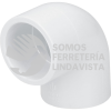 45412 PVC-562 CODO 90GRADOS DE PVC DE 3/4" FOSET