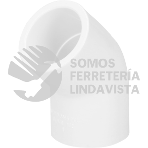 45414 PVC-861 CODO 45GRADOS DE PVC DE 1/2" FOSET