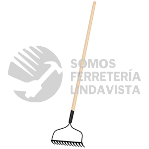 20613 R-12AL-P RASTRILLO JARDINERO 12 DIENTES PRETUL