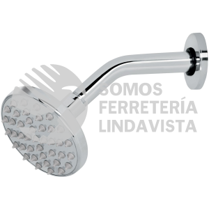 49575 R-204 REGADERA CROMO 4" PLATO REDONDO CON BRAZO FOSET ELEMENT