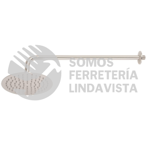 45076 R-309N REGADERA SATIN 8" PLATO REDONDO DELGADO CON BRAZO RIVIERA FOSET
