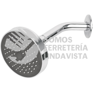 45067 R-402 REGADERA REDONDA 4-1/4" BRAZO Y CHAPETON DE ACERO BASIC FOSET