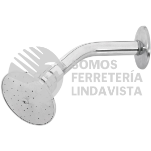 45058 R-502 REGADERA REDONDA 3" BRAZO Y CHAPETON DE ACERO FOSET AQUA