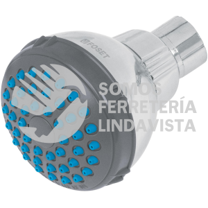 49412 R-506S REGADERA REDONDA DE ABS 2-1/2" GRIS-CROMO SIN BRAZO BASIC FOSET
