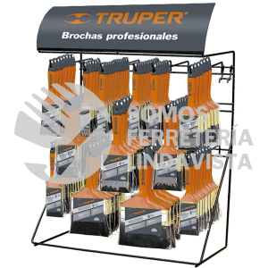 50138 R-BRT-C EXHIBIDOR DESPACHADOR CON 156 BROCHAS MANGO PLASTICO TRUPER