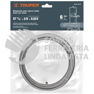 16286 R67X6-SCI-10 REPUESTO SIERRA 67" X 6 DPP PARA SIERRA CINTA SCI-10 TRUPER