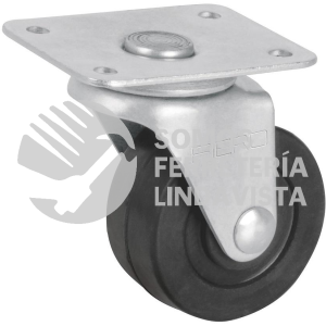 48605 RO-129 RODAJA HULE 2" PLACA GIRATORIA CON BALERO CARGA 40 KG FIERO