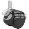 49696 ROY-40ER RODAJA TIPO YOYO DE 40 MM CON ESPIGA ROSCADA FIERO