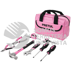 21251 SET-MA8 JUEGO DE 8 HERRAMIENTAS CASERAS PARA DAMA PRETUL