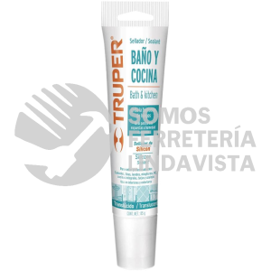 18567 SIL-85BCT SELLADOR TRANSLUCIDO PARA BAÑOS Y COCINAS 85 G TRUPER