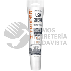 17562 SIL-85T SELLADOR TRANSPARENTE 100% SILICON DE 85 G TRUPER