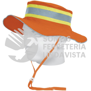 14009 SR-600N SOMBRERO NARANJA ALTA VISIBILIDAD CON REFLEJANTE TRUPER