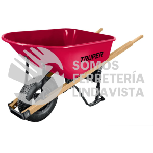 19804 T-6N CARRETILLA 6 FT3 NEUMATICA BASTIDORES DE MADERA TRUPER