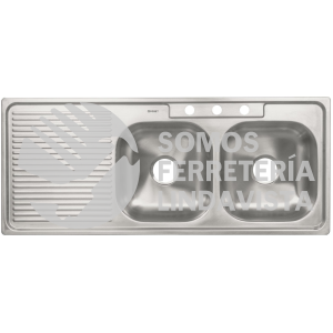 45061 TA-1202TD TARJA DE EMPOTRAR DOBLE TINA DERECHA 120 X 50 CM FOSET