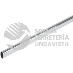 48977 TO-530 TUBO OVALADO DE 3.0 M EN ACERO CROMADO PARA CLOSET HERMEX