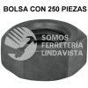 44695 TUE5-1/4 BOLSA CON 250 TUERCAS 1/4" HEXAGONALES PAVONADAS GRADO 5 FIERO