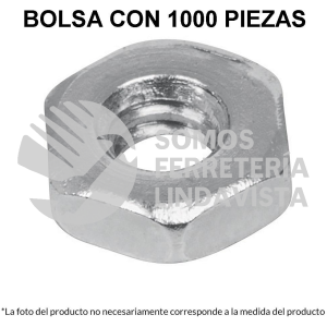 44553 TUES-1/8 BOLSA CON 1000 TUERCAS 1/8" HEXAGONALES TIPO SAKAMURA FIERO