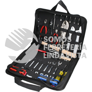 JAU31 JUEGO AUTOMOTRIZ COMBINADO PARA REPARACION BASICA, 31 PIEZAS CON PORTAFOLIO URREA