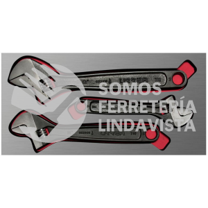CH114L JUEGO DE 3 LLAVES AJUSTABLES FOSFATIZADAS CON CUBIERTA LAMINADA URREA