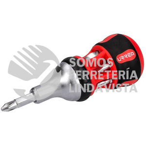 9308S DESTORNILLADOR CON MANGO BIMATERIAL DE MATRACA REVERSIBLE CON PUNTAS INTERCAMBIABLES 7 EN 1 URREA