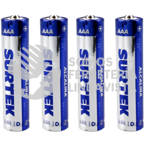 PA43A PILA ALCALINA SURTEK "AAA", 4 PIEZAS SURTEK