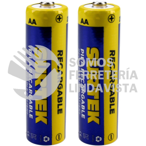 PR22A PILA RECARGABLE SURTEK "AA", 2 PIEZAS SURTEK