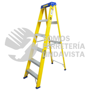 ETFV25 ESCALERA DE TIJERA TIPO 2 DE FIBRA DE VIDRIO CON 5 PELDAÑOS SURTEK