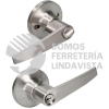 10MA MANIJA TUBULAR RECTA FUNCION ENTRADA Y RECAMARA, NIQUEL SATINADO, LLAVE ESTANDAR, BLISTER LOCK