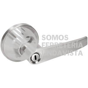 11MA MANIJA TUBULAR RECTA FUNCION BAÑO, NIQUEL SATINADO, LLAVE ESTANDAR, BLISTER LOCK