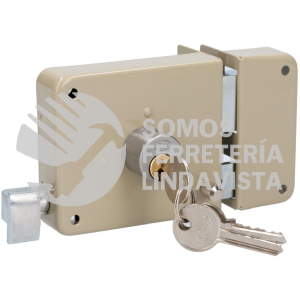 24CS CERRADURA SOBREPONER CLASICA FUNCION DERECHA , LLAVE ESTANDAR, BLISTER LOCK