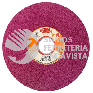 1099 RUEDA ABRASIVA VITRIFICADA RUBY TIPO 1 GRANO 80 (8"X1/2"X1-1/4") AUSTROMEX