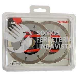 2998 KIT DE DISCOS HUM CONTIENE UN DISCO DE LA CLAVE 2552 Y UNO DE LA CLAVE 2553 (4"X0 070"X7/8") AUSTRODIAM AUSTROMEX