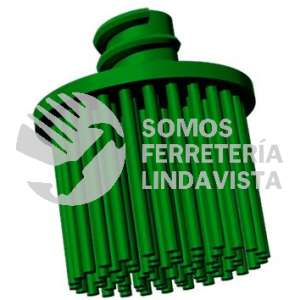 4839 CEPILLO RADIAL TERMOPLASTICO DE 1 DE DIAMETRO COLOR VERDE OSCURO CON SISTEMA DE SUJECION ROLOK TENAZIT