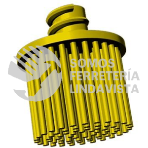 4840 CEPILLO RADIAL TERMOPLASTICO DE 1 DE DIAMETRO COLOR AMARILLO CON SISTEMA DE SUJECION ROL-OK TENAZIT