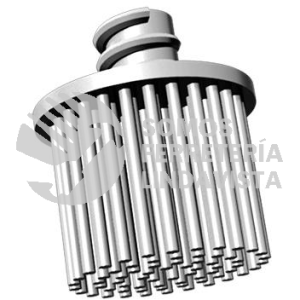 4841 CEPILLO RADIAL TERMOPLASTICO DE 1 DE DIAMETRO COLOR BLANCO CON SISTEMA DE SUJECION ROL-OK TENAZIT