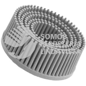 4844 CEPILLO RADIAL TERMOPLASTICO DE 2 DE DIAMETRO COLOR BLANCO CON SISTEMA DE SUJECION ROL-OK TENAZIT