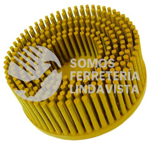 4846 CEPILLO RADIAL TERMOPLASTICO DE 3 DE DIAMETRO COLOR AMARILLO CON SISTEMA DE SUJECION ROL-OK TENAZIT
