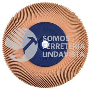 4858 CEPILLO RADIAL TERMOPLASTICO DE 6 DE DIAMETRO COLOR DURAZNO CON ADAPTADOR Y REDUCTORES 7/8- 3/4- 5/8- 1/2 TENAZIT