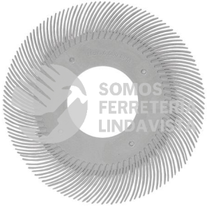 4865 DISCO RADIAL TERMOPLASTICO COLOR BLANCO (6X2) TENAZIT