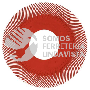 4866 DISCO RADIAL TERMOPLASTICO COLOR ROJO (6X2) TENAZIT