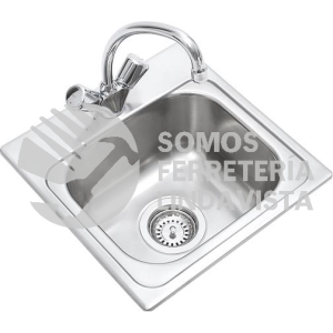 381.381C FREGADERO PARA EMPOTRAR MAS GRIFO TEKAWAY