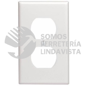1B39S1 PLACA PARA CONTACTO DUPLEX BLANCO LEVITON