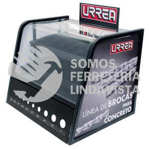EXBROCALC EXHIBIDOR PARA BROCAS CONCRETO CON CALIBRADOR 39 X 35 X 37 CM URREA