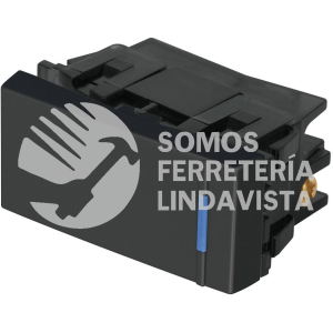 47985 APSE-EN INTERRUPTOR SENCILLO 1 MODULO LINEA ESPAÑOLA COLOR NEGRO VOLTECK