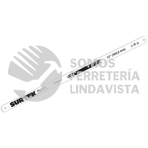 SBM242 SEGUETA BIMETALICA EN BLISTER 12", 24 DPP, 2 PIEZAS SURTEK