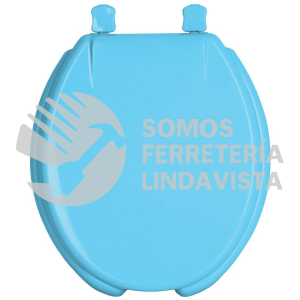 47034 AWC-40Z ASIENTO REDONDO PARA WC ABIERTO AZUL FOSET