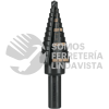 12125 BES-12 BROCA ESCALONADA OXIDO NEGRO 12 ESCALONES 3/16" A 7/8? TRUPER
