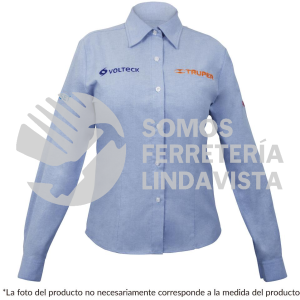 63101 CAM-AZ-DLS CAMISA AZUL PARA DAMA MANGA LARGA TALLA CH TRUPER